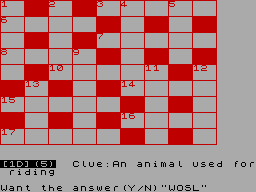 Screen from Twenty Crossword Puzzles