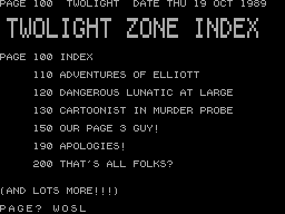 Screen from The Twolight Zone