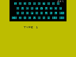 Screen from Typing Tutor