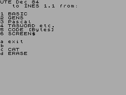 Screen from U.T.E.