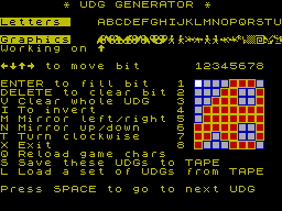 Screen from UDG Generator