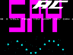 Screen from Ugly Scroll Routines