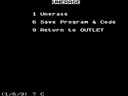 Screen from Unerase (+3)