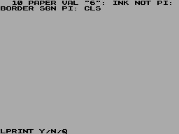 Screen from Uniprint