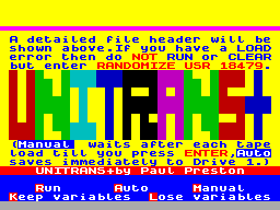 Screen from Unitrans+