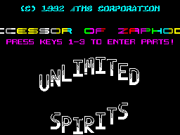 Screen from Unlimited Spirits