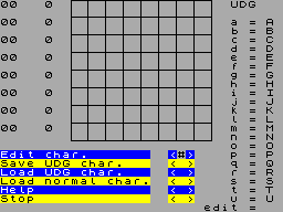 Screen from User Defined Graphics