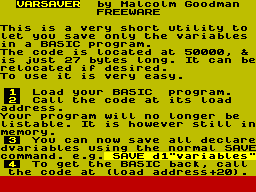 Screen from VARSaver