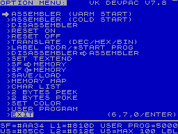 Screen from VK Devpac 7.8