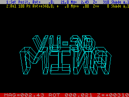 Screen from VU-3D Animator