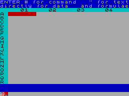 Screen from VU-Calc