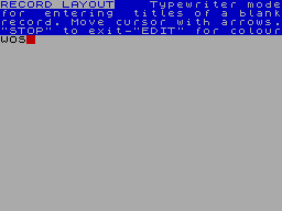 Screen from VU-File