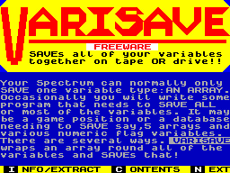 Screen from Varisave