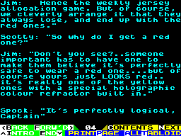 Screen from Vax Trek V The Movie: The Crunchy Bits Episode 1
