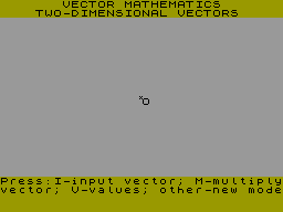Screen from Vector Mathematics