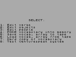 Screen from Venturespeak