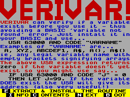 Screen from Verivar