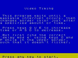 Screen from VideoTime