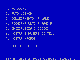 Screen from Videotel