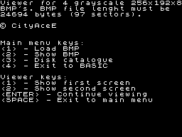 Screen from Viewer for 4 Grayscale BMP's