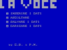 Screen from La Voce