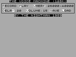 Screen from The Voice Machine