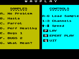 Screen from WAV Play