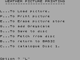 Screen from Weather Picture Printing