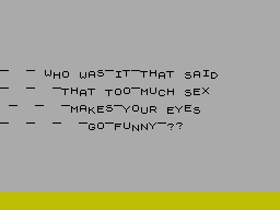 Screen from Who Said It?