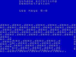 Screen from Window Scrolls