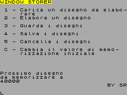 Screen from Window Storer