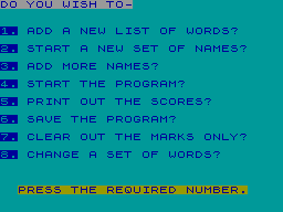 Screen from Wizard Box