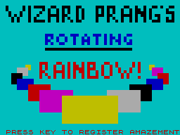 Screen from Wizard Prang's Rotating Rainbow