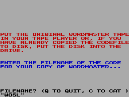 Screen from Word-Master Modification for the DISCiPLE
