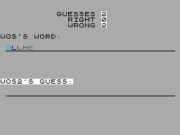 Screen from Word Jumble
