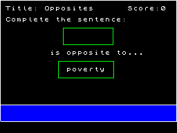 Screen from Word Power