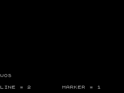 Screen from Word Processor