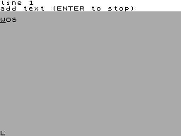Screen from The Word Processor