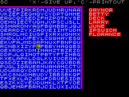 Screen from Word Seeker