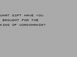 Screen from Wordking