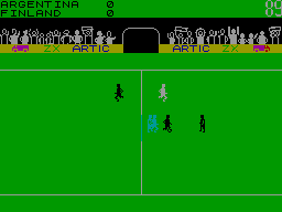 Screen from World Cup Football