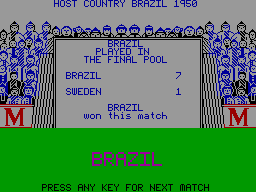 Screen from World Cup Soccer