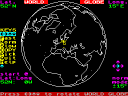 Screen from World Globe