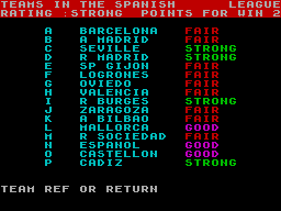 Screen from World of Soccer