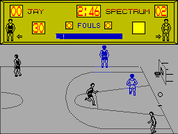 Screen from World Series Basketball