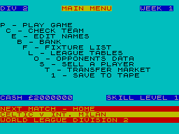 Screen from World Soccer League