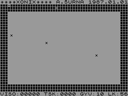Screen from Xonix
