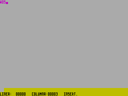 Screen from YOX Assembler