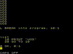 Screen from YS MegaBasic