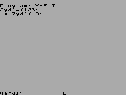 Screen from Yards, Feet and Inches